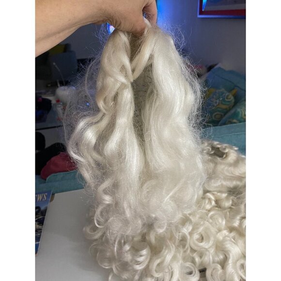 Santa Claus Costume Mens Size Large XL Accessories Wigs Beards Holiday Christmas - Picture 12 of 16